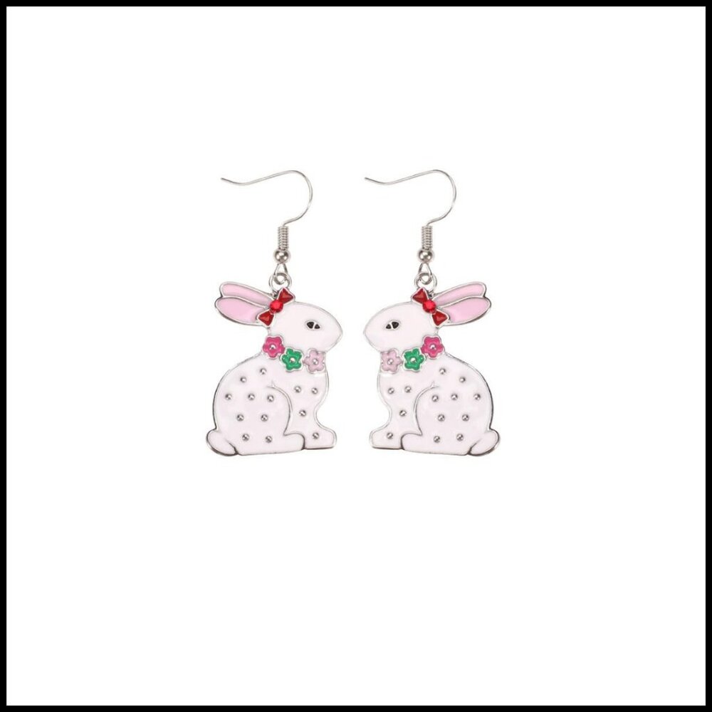 Spring Drop Dangle Earrings Playful Animal Motifs Alloy Jewelry Gift